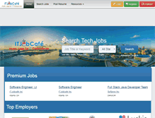 Tablet Screenshot of itjobcafe.com